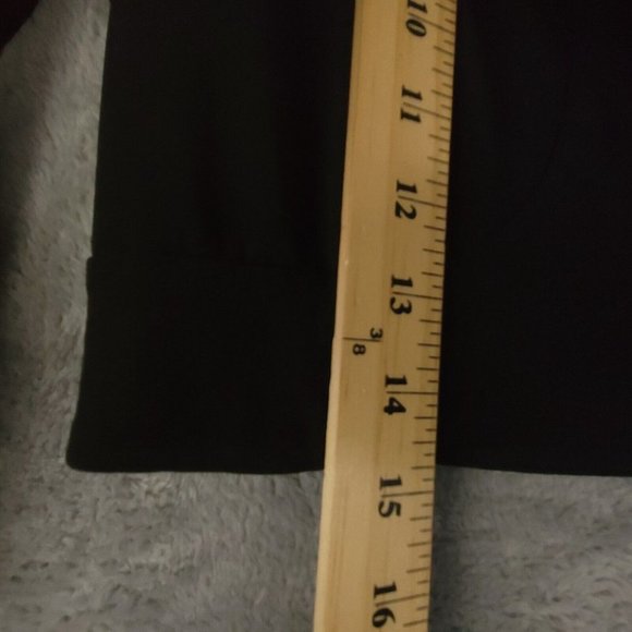 Lemmie For Nina Leonard Womens Cardigan Sweater‎ Shrug Cropped Black S - Picture 4 of 10